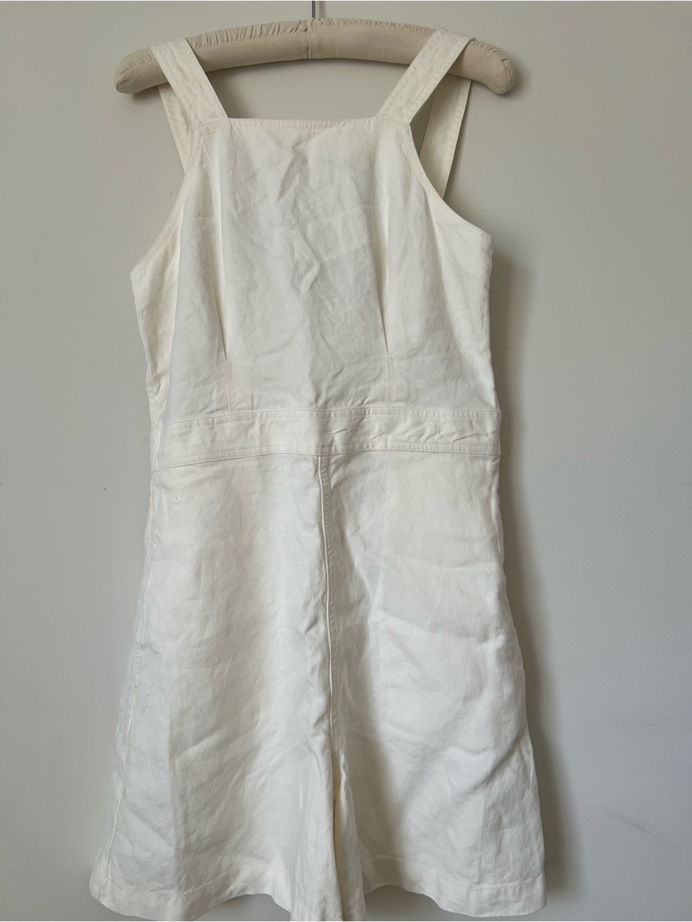 Polo by Ralph Lauren White Cotton Pinafore Romper
